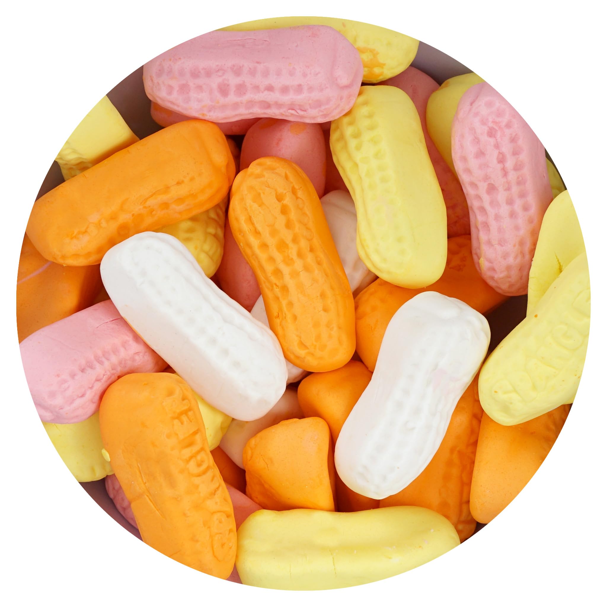 The Hampton Candy Company Circus Peanuts bulk bag for party sharing and nostalgic snacking.