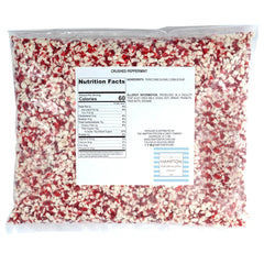 The Hampton Candy Company crushed peppermint candy pieces add festive red-white accents for cupcakes.