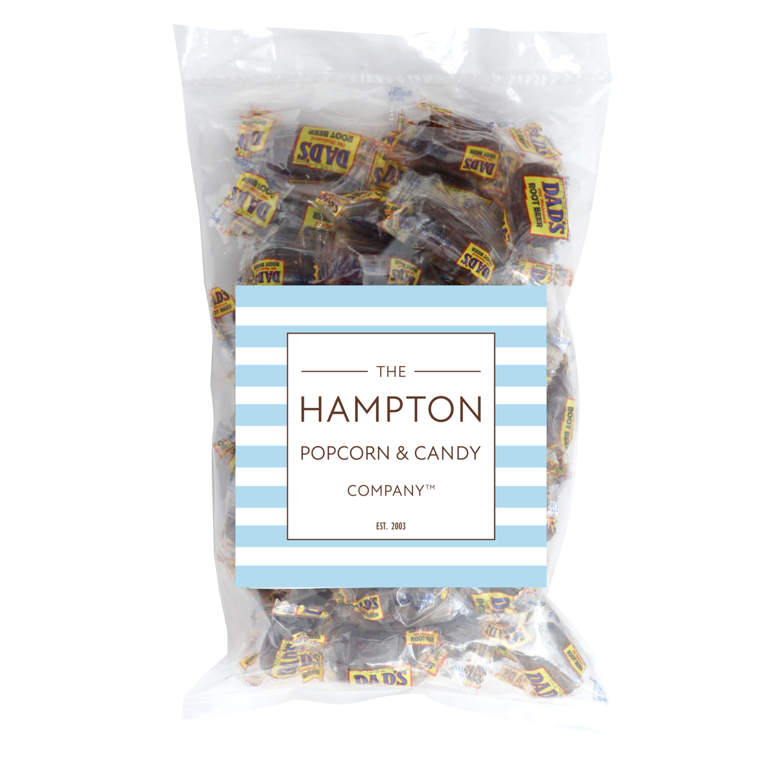 Individually wrapped Dad's Root Beer Barrels for on-the-go snacking from THE HAMPTON CANDY COMPANY.