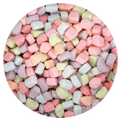 The Hampton Candy Company dehydrated cereal marshmallows in a bulk bag, ideal for dessert prep.