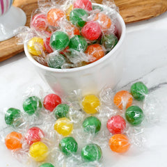 The Hampton Candy Company assorted lemon, lime, orange, and cherry flavors.
