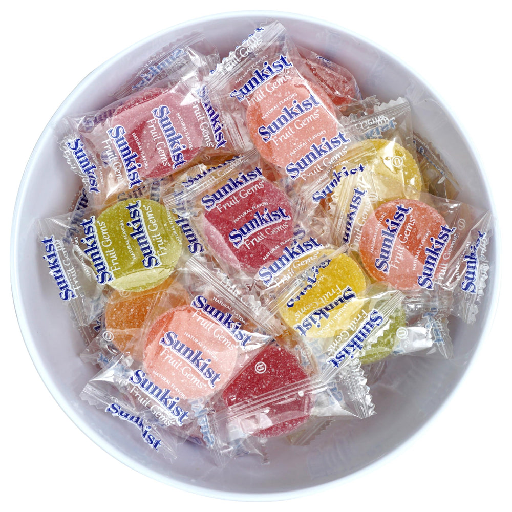 The Hampton Candy Company Fruit Gems individually wrapped, great for sharing and keeping freshness on-the-go.