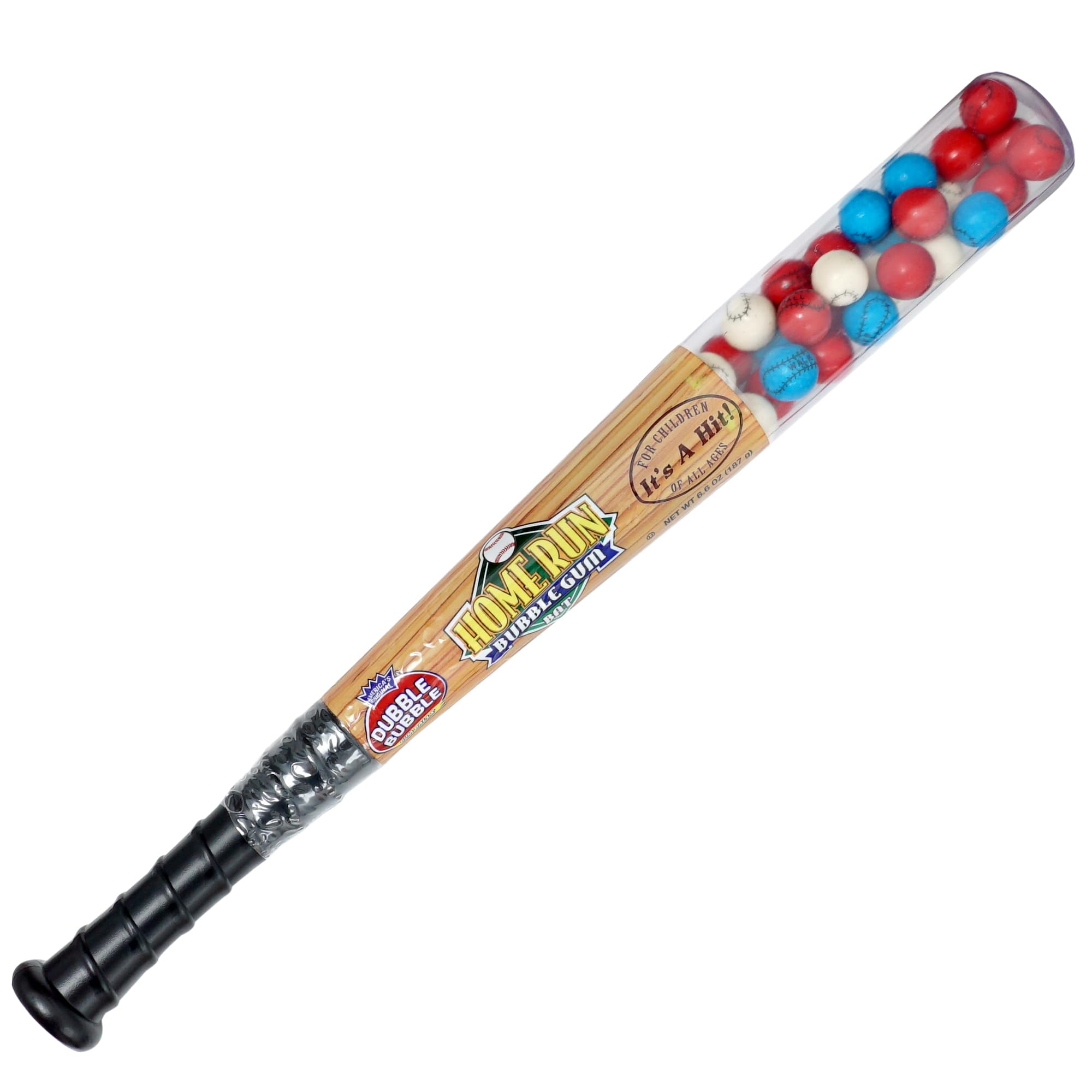 Kids’ birthday gift pack featuring a baseball bat gumball collection from The Hampton Candy Company