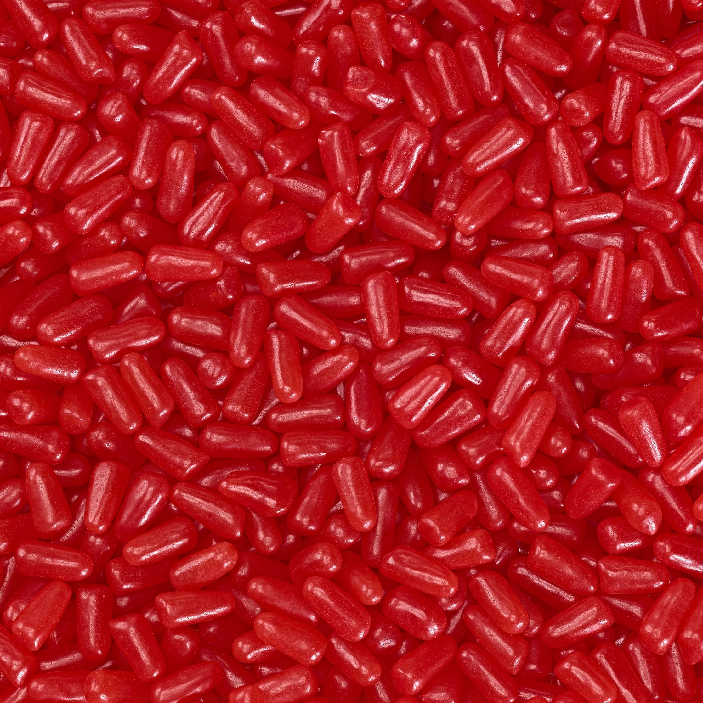 Mike and Ike Cherry bite highlighting single-flavor candy for party sharing.