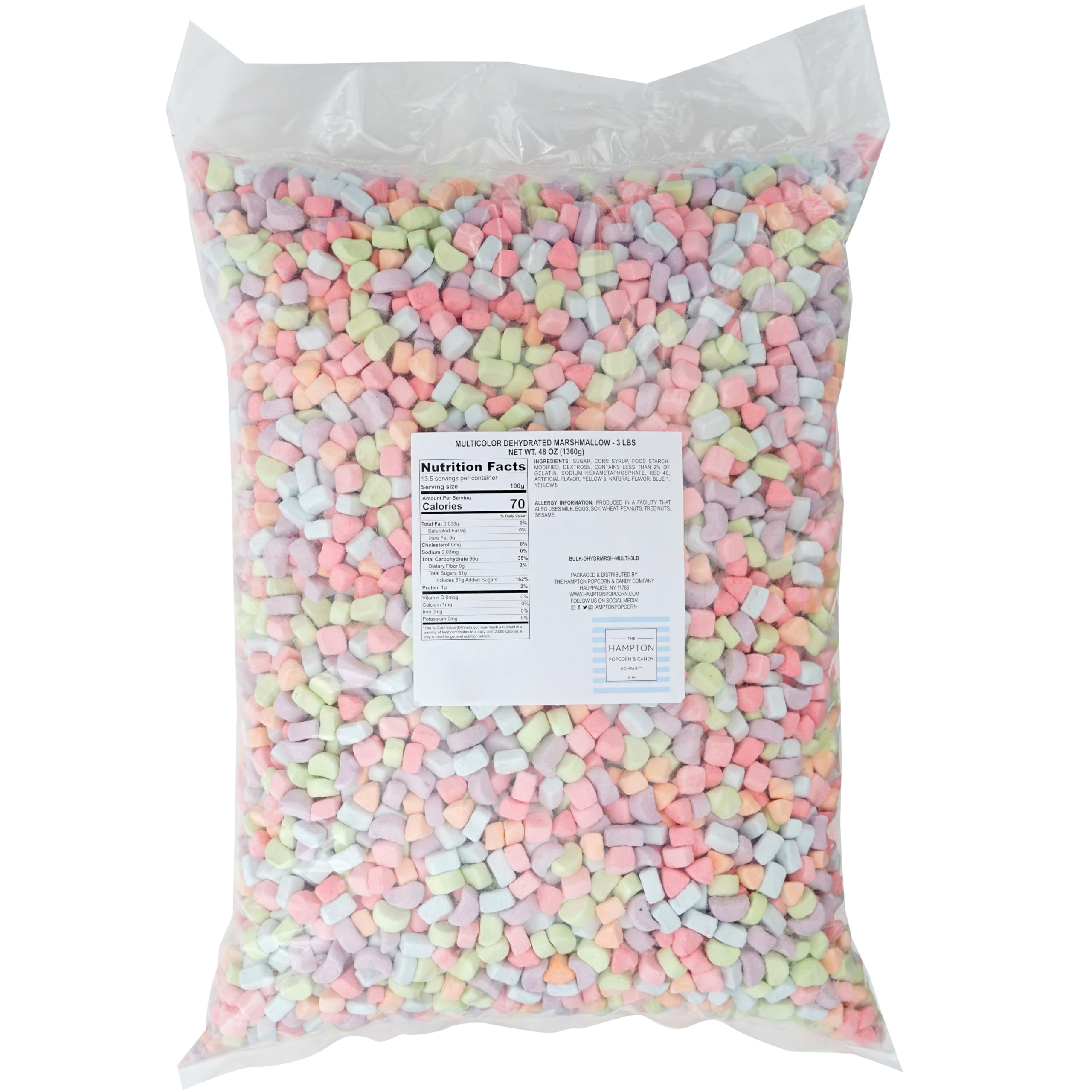 The Hampton Candy Company mini marshmallows as hot chocolate topping, adding cozy sweetness.