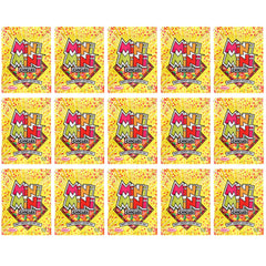 Assorted fruit flavors in a Hampton Candy Company Mini Mini Chicles display.