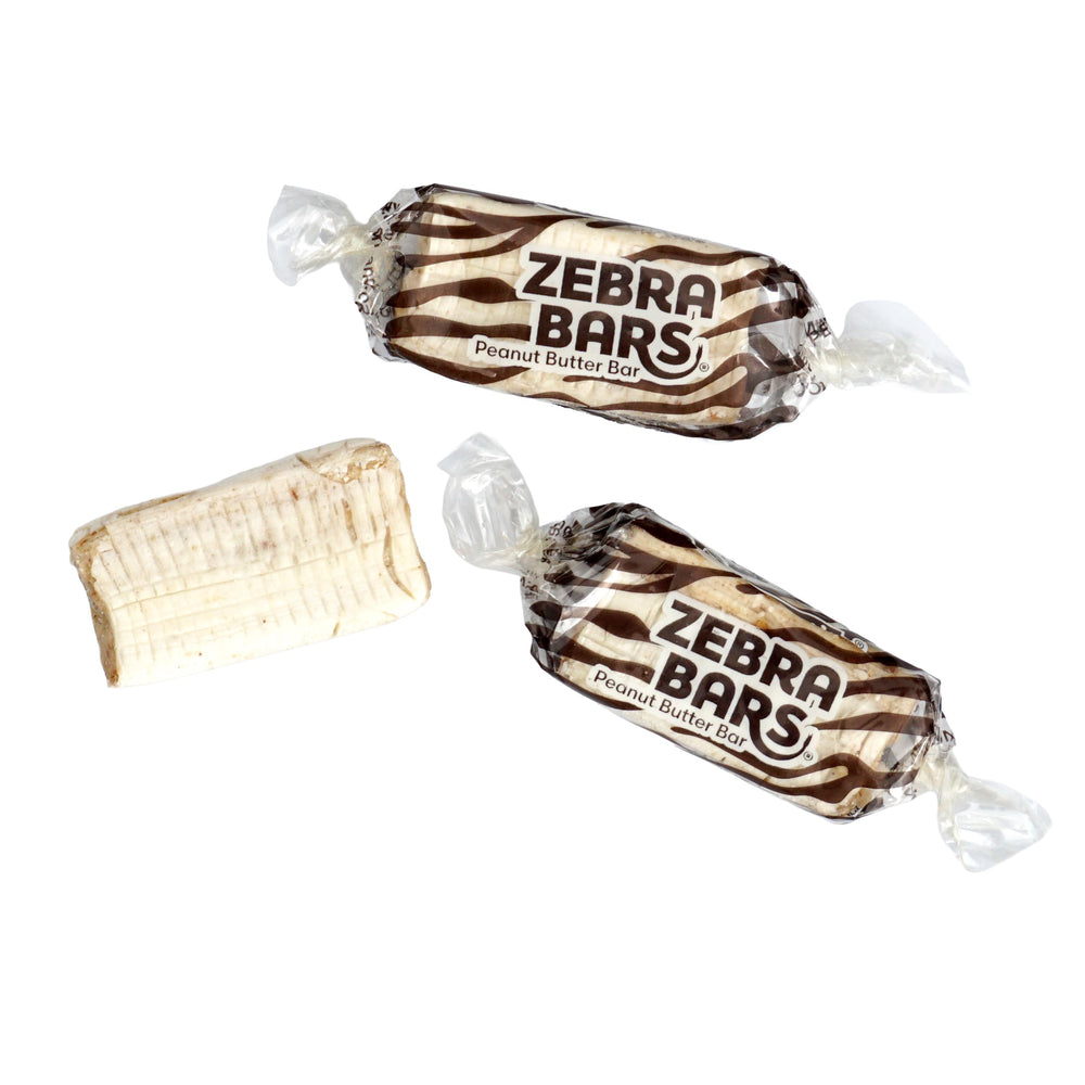 The Hampton Candy Company Peanut Butter Bars bulk bag on display for sharing.
