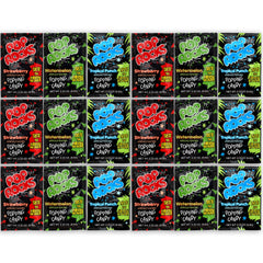 The Hampton Candy Company Pop Rocks 18-pack strawberry flavor—crackling on the tongue.