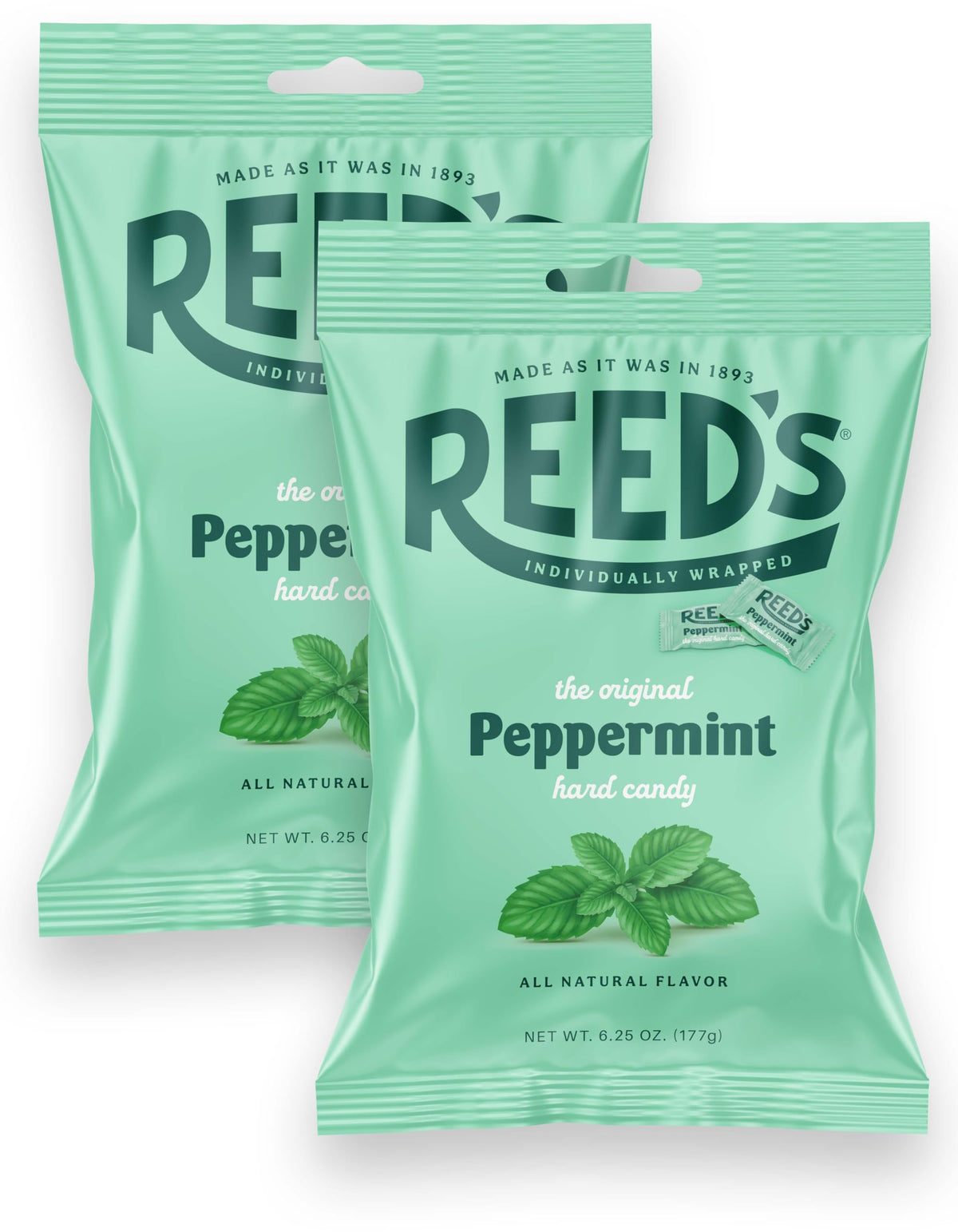 The Hampton Candy Company Reed’s peppermint candy bag, a refreshing post-dinner treat