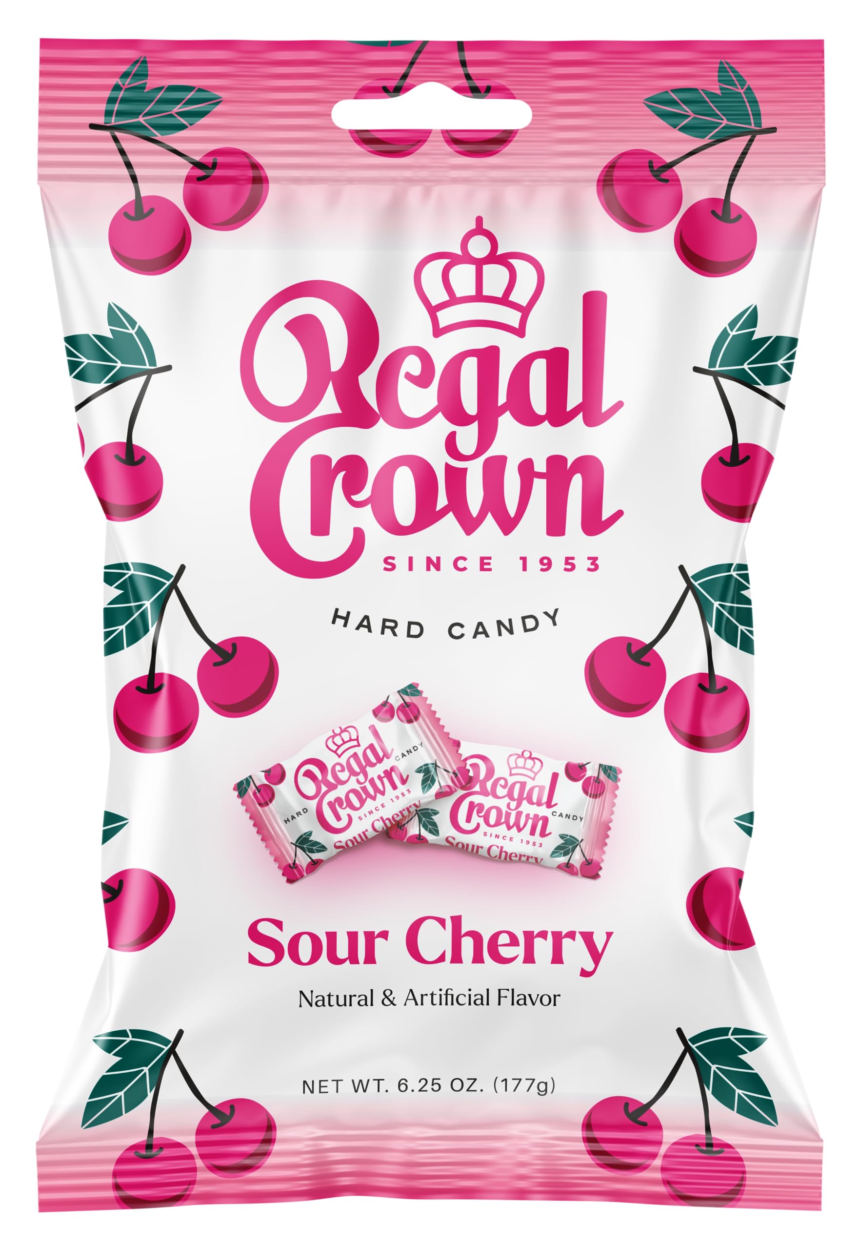 The Hampton Candy Company sour cherry hard candy close-up, nostalgic kettled-cook aroma
