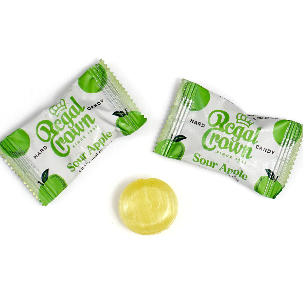 The Hampton Candy Company sour grape hard candy close-up, bold fruity tang for offices