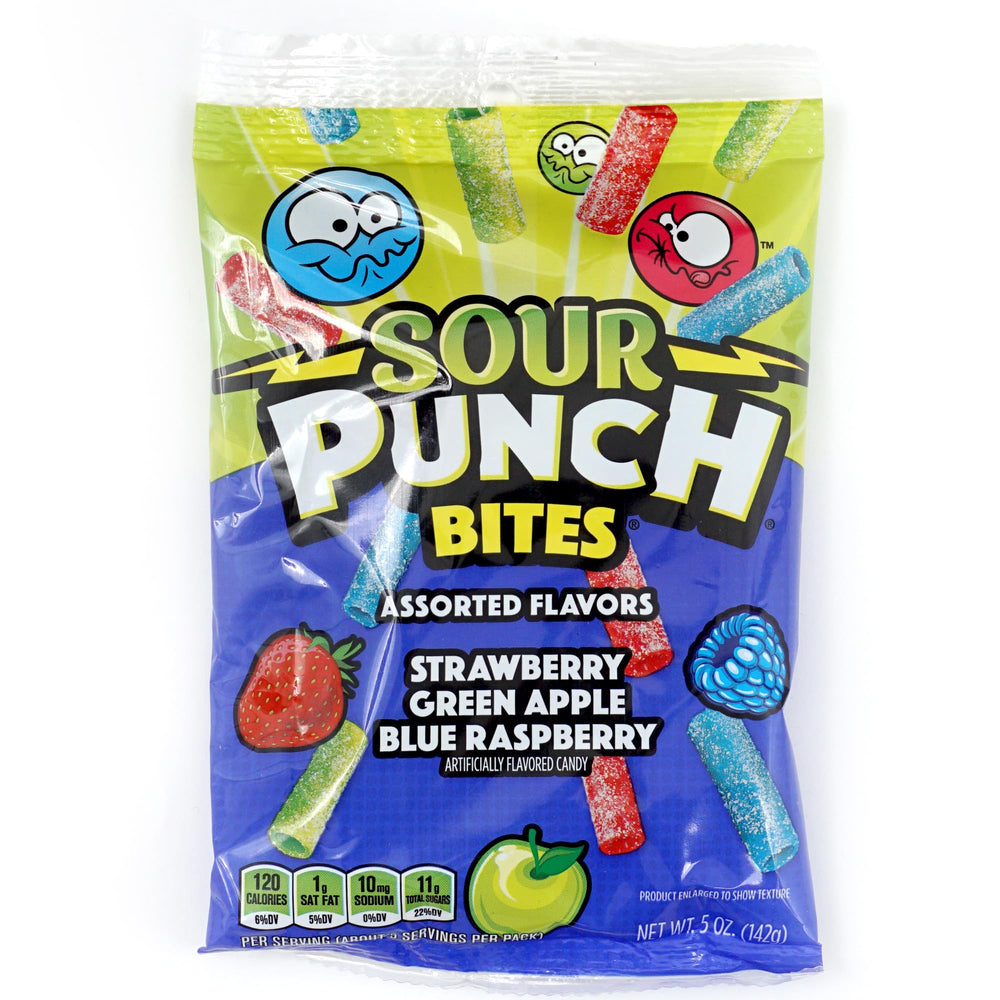 Sour Punch Bites assorted flavors bag by The Hampton Candy Company for sharing