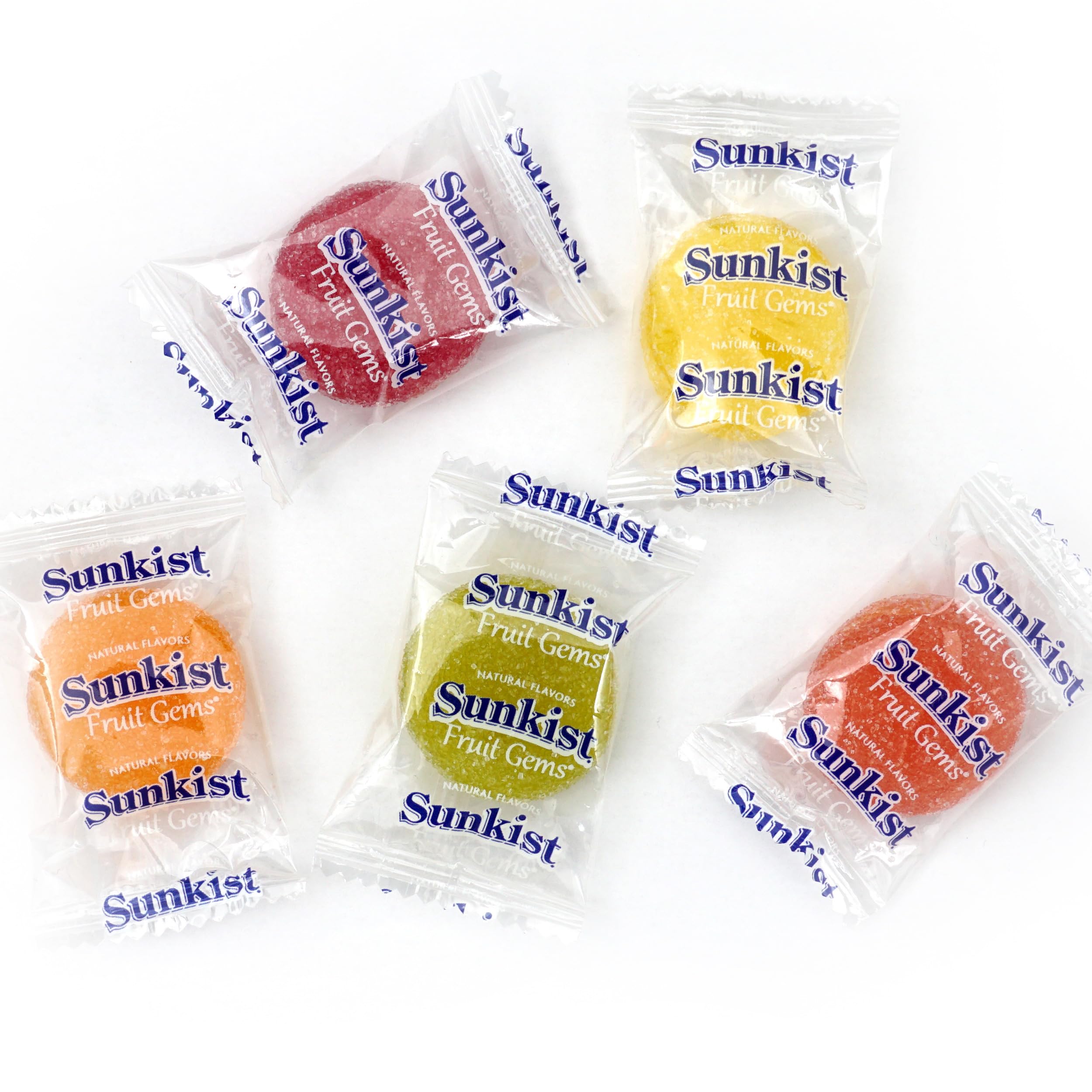 The Hampton Candy Company Sunkist Fruit Gems lime pieces for zesty flavor
