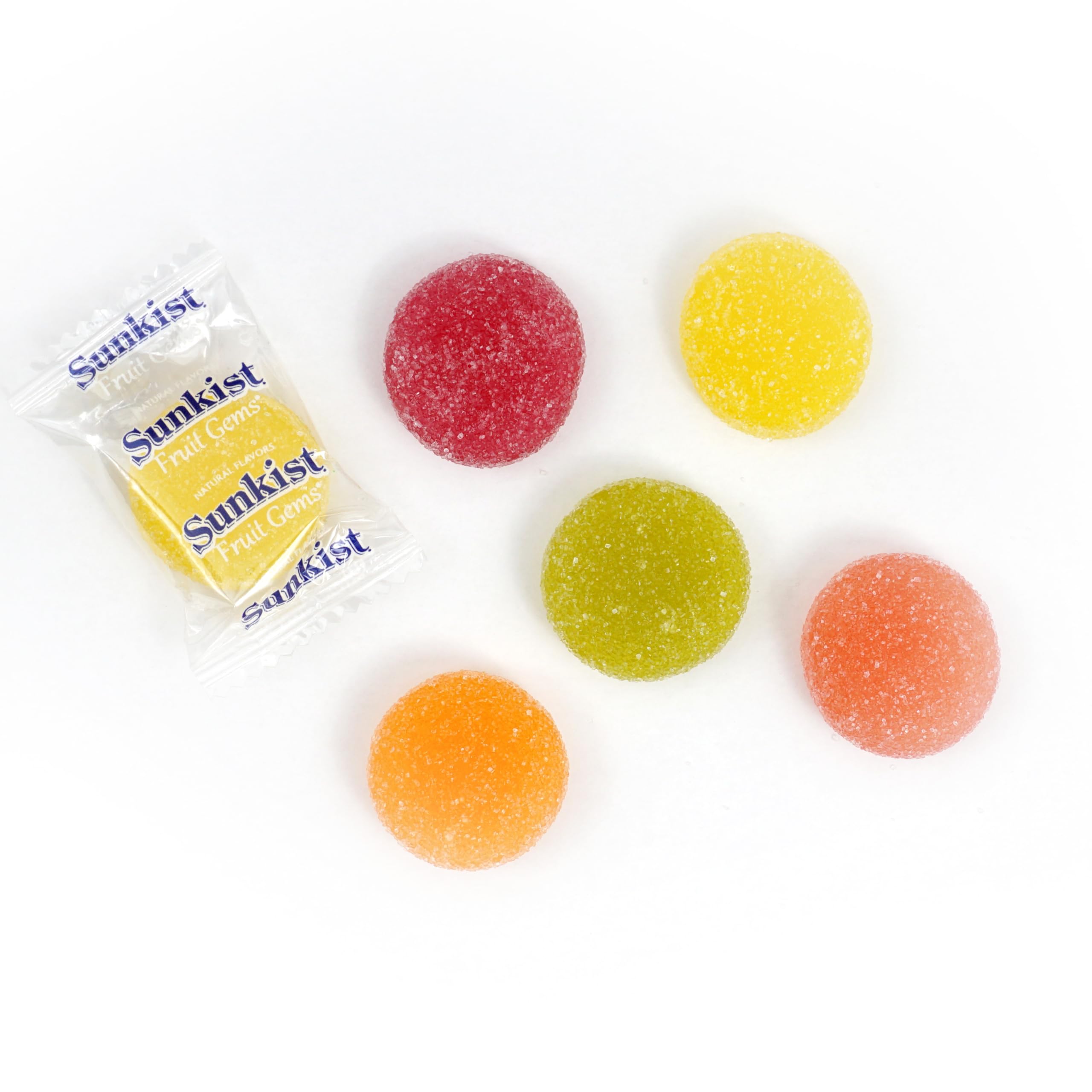 The Hampton Candy Company Sunkist Fruit Gems pink grapefruit pieces for celebrations