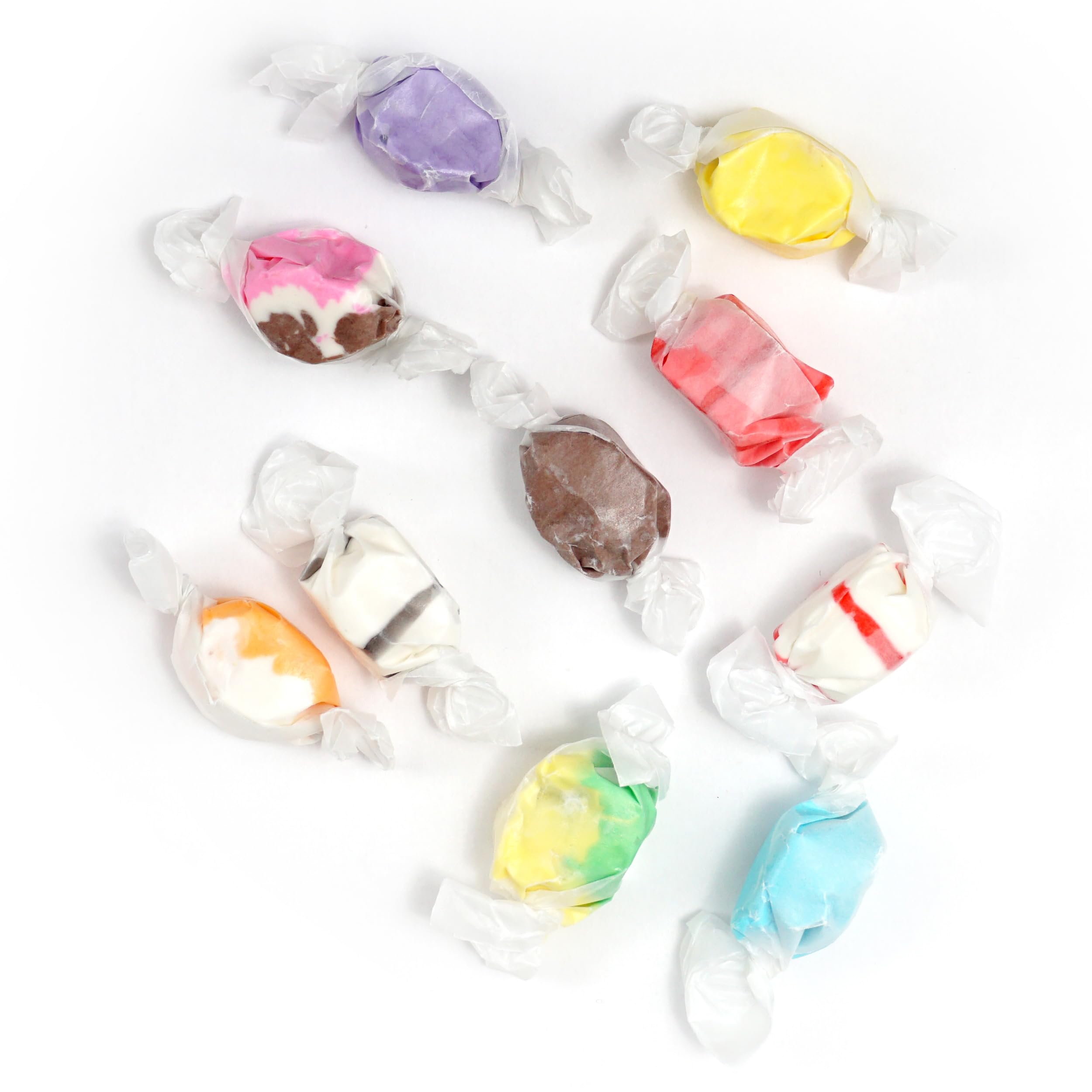 The Hampton Candy Company individually wrapped taffy pieces for freshness.