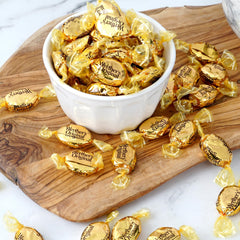 Party-ready Werther's Original bulk candy display by The Hampton Candy Company.