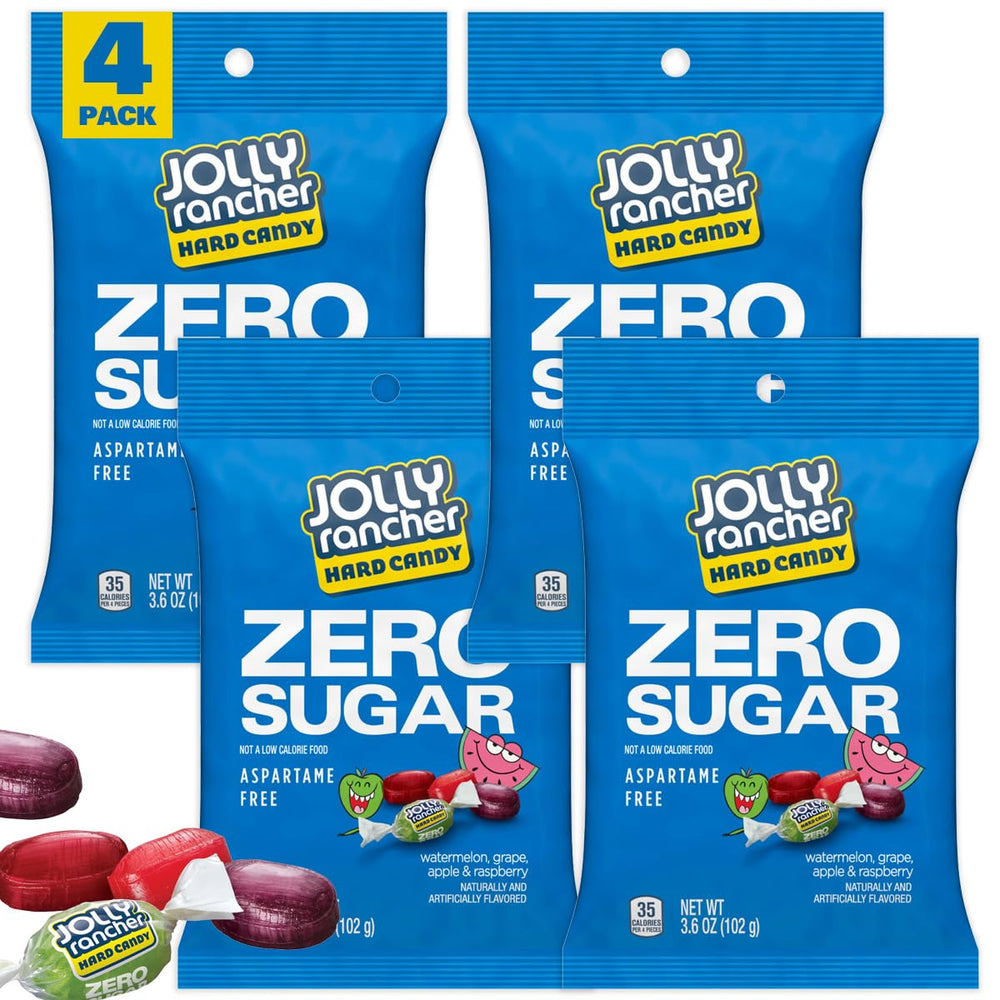 The Hampton Candy Company Zero Sugar Jolly Ranchers bag of candies for on-the-go snacking