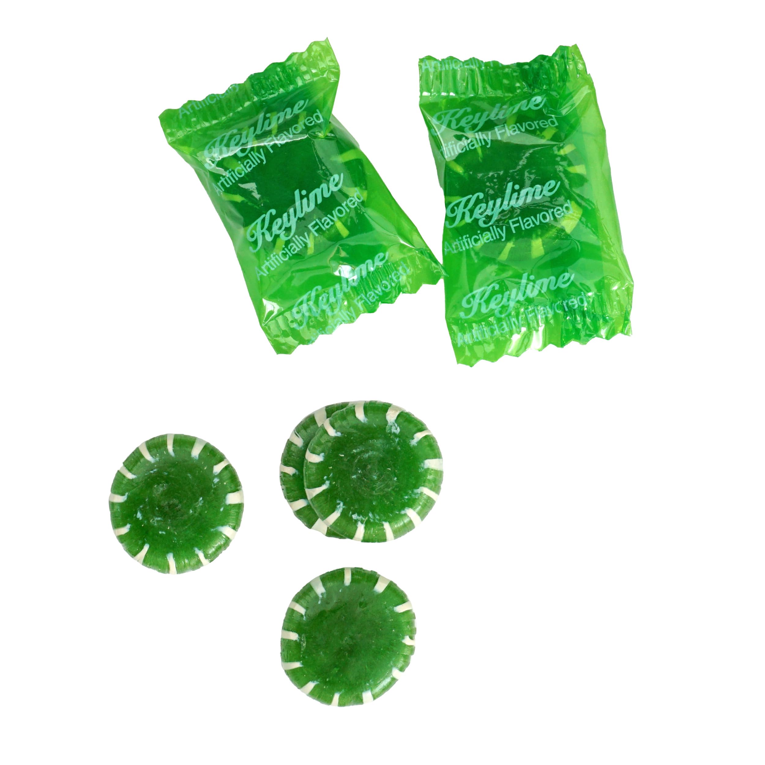 The Hampton Candy Company Key Lime Discs individually wrapped for on-the-go snacking.