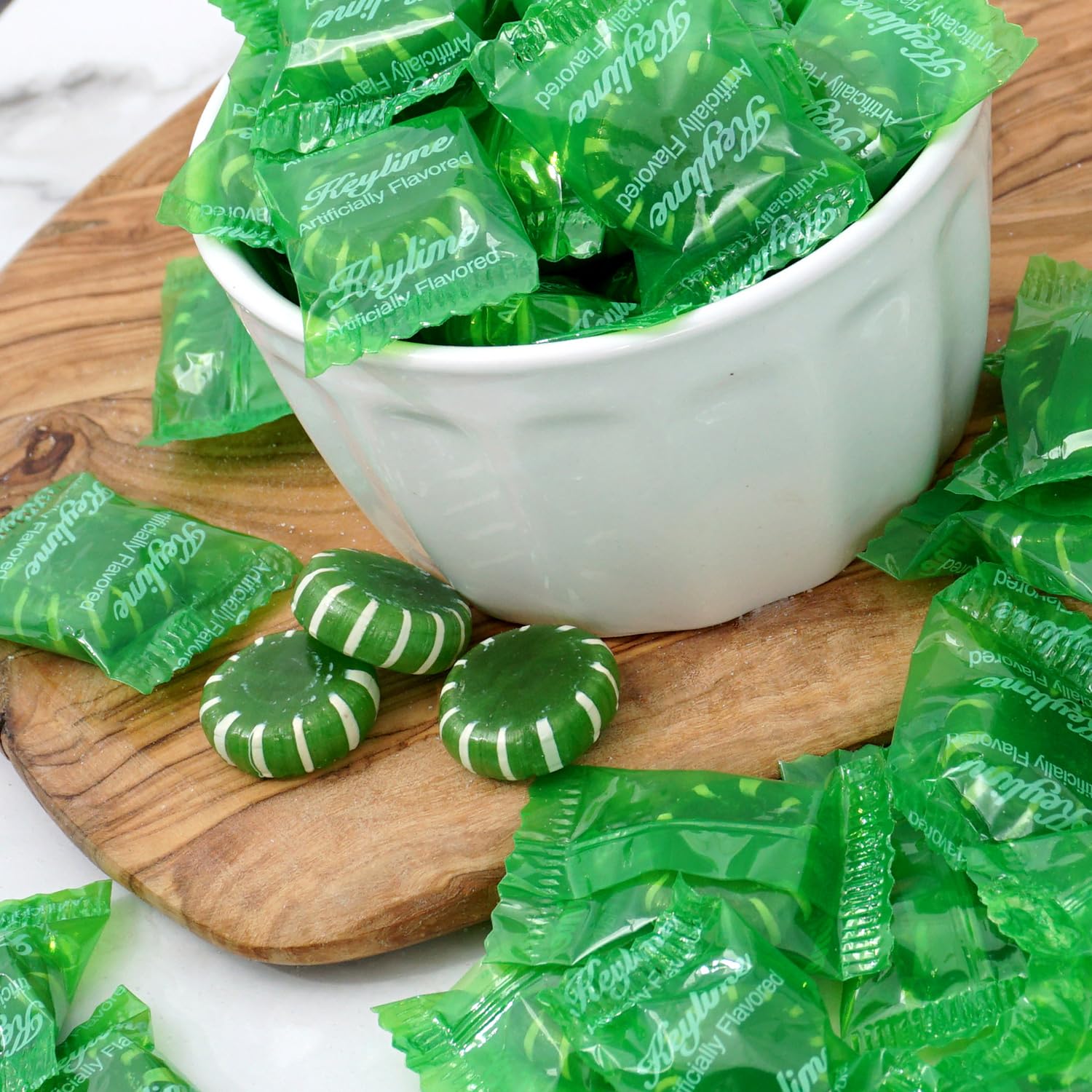 Serving suggestion: Key Lime Discs at parties brighten the table.