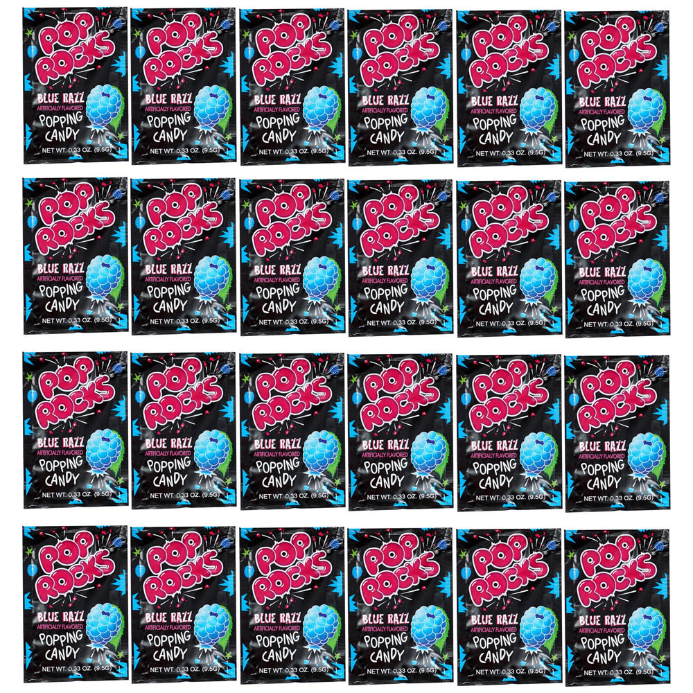 The Hampton Candy Company Pop Rocks Blue Razz pack ready for sharing.