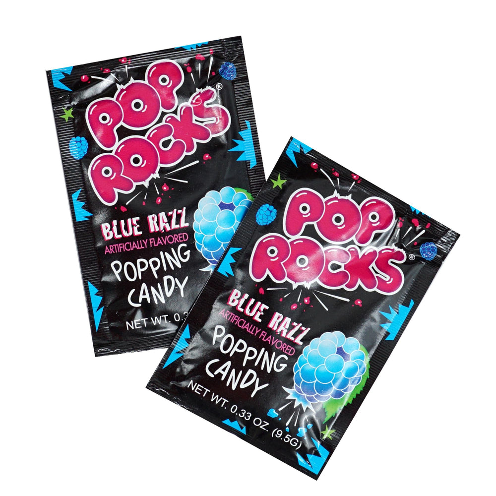The Hampton Candy Company Pop Rocks Blue Razz at a festive party setup.