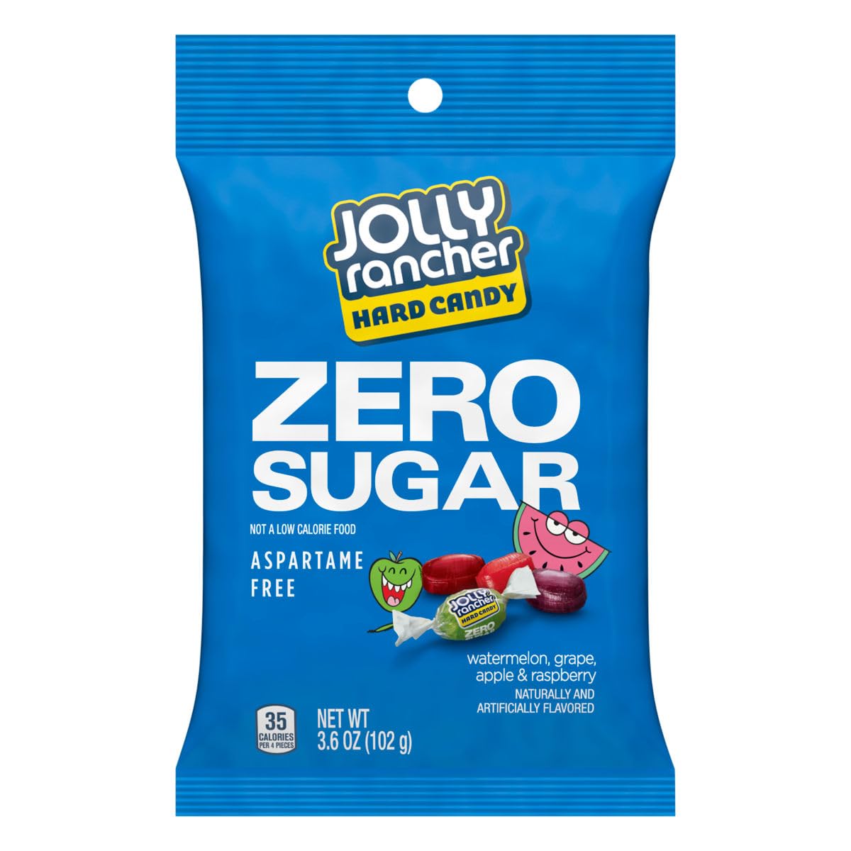 The Hampton JollyRanchers Zero Sugar Grape candies, bright flavor without sugar.