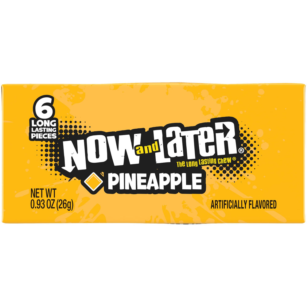 Now & Later taffy pineapple flavor tropical twist for breaks