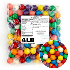 The Hampton Popcorn Company 1 inch gumballs bulk bag ready for gumball machines.