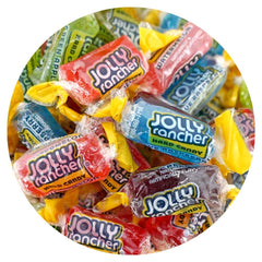 The Hampton Popcorn Company Jolly Ranchers assorted fruit candy image 1, ideal for party snacks.