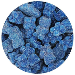 The Hampton Popcorn Company dark blue gummy bears bulk bag for events and gifts.