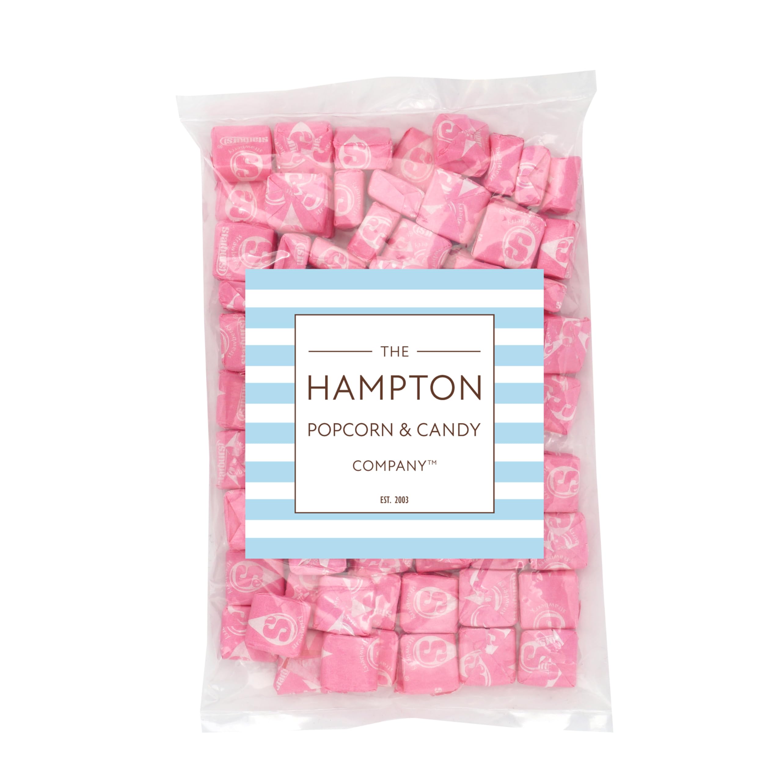 Closeup of The Hampton Starburst All Pink Candy fruit chews.