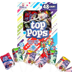 The Hampton Top Pops taffy lollipops closeup, showcasing chewy texture for tasty snacking.