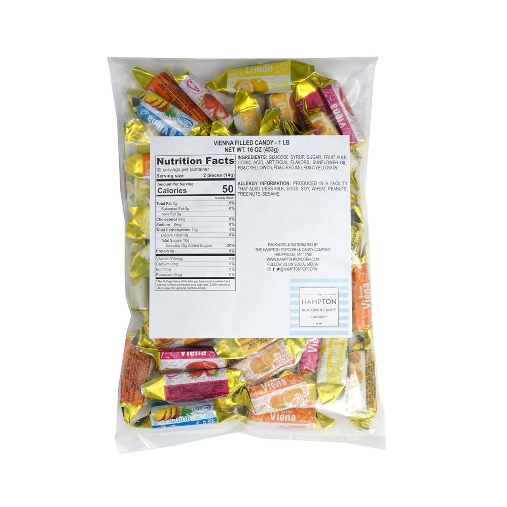 The Hampton Vienna candies, individually wrapped, are convenient for on-the-go snacking.