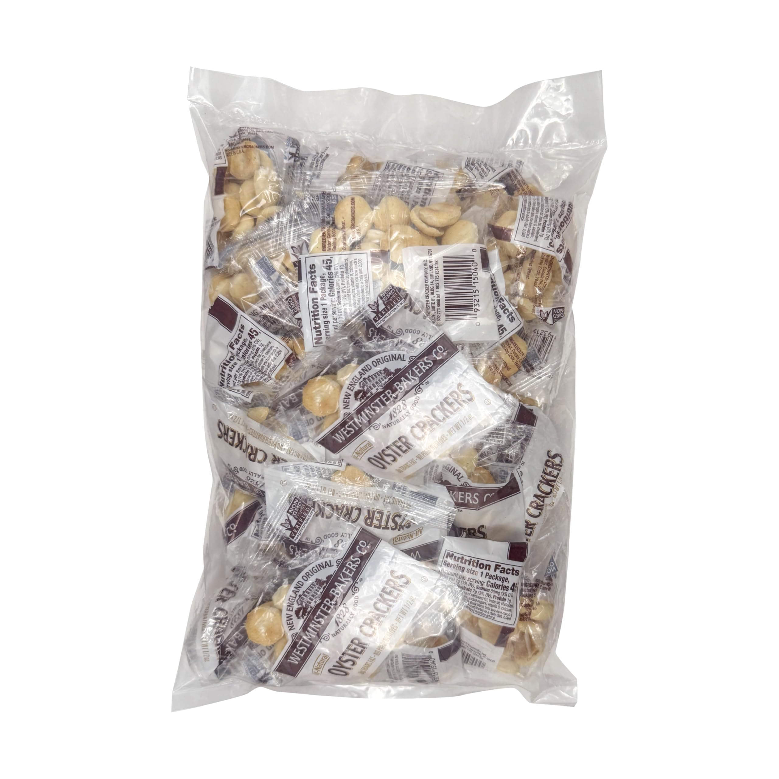 Versatile oyster crackers from The Hampton, ideal for soups or snacking.