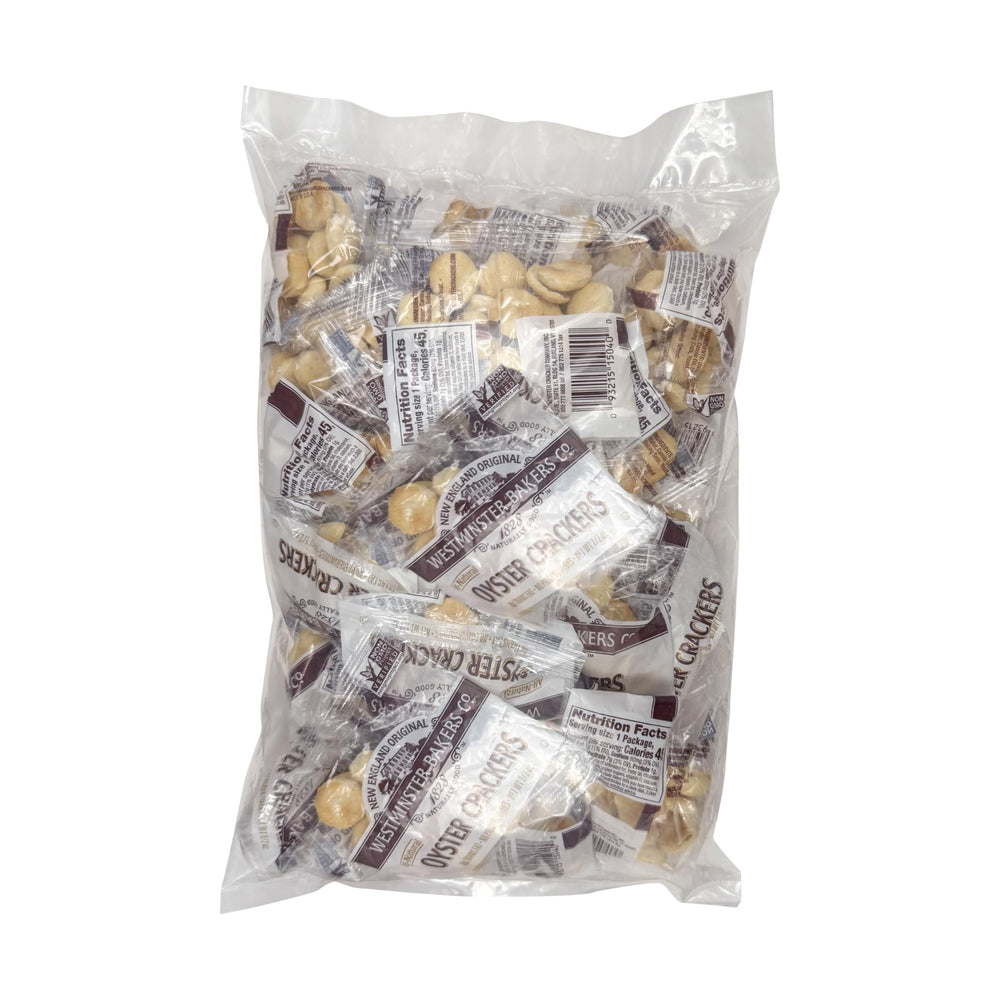 Versatile oyster crackers from The Hampton, ideal for soups or snacking.