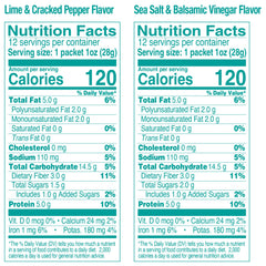 The Happy Snack Company sea salt balsamic chickpeas provide protein-rich crunch for breaks.