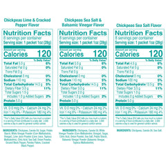The Happy Snack Company chickpeas classics lime cracked pepper 1oz — zesty, flavorful crunch.