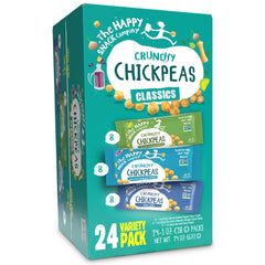 The Happy Snack Company chickpeas classics sea salt 1oz — protein-packed snack for busy days.