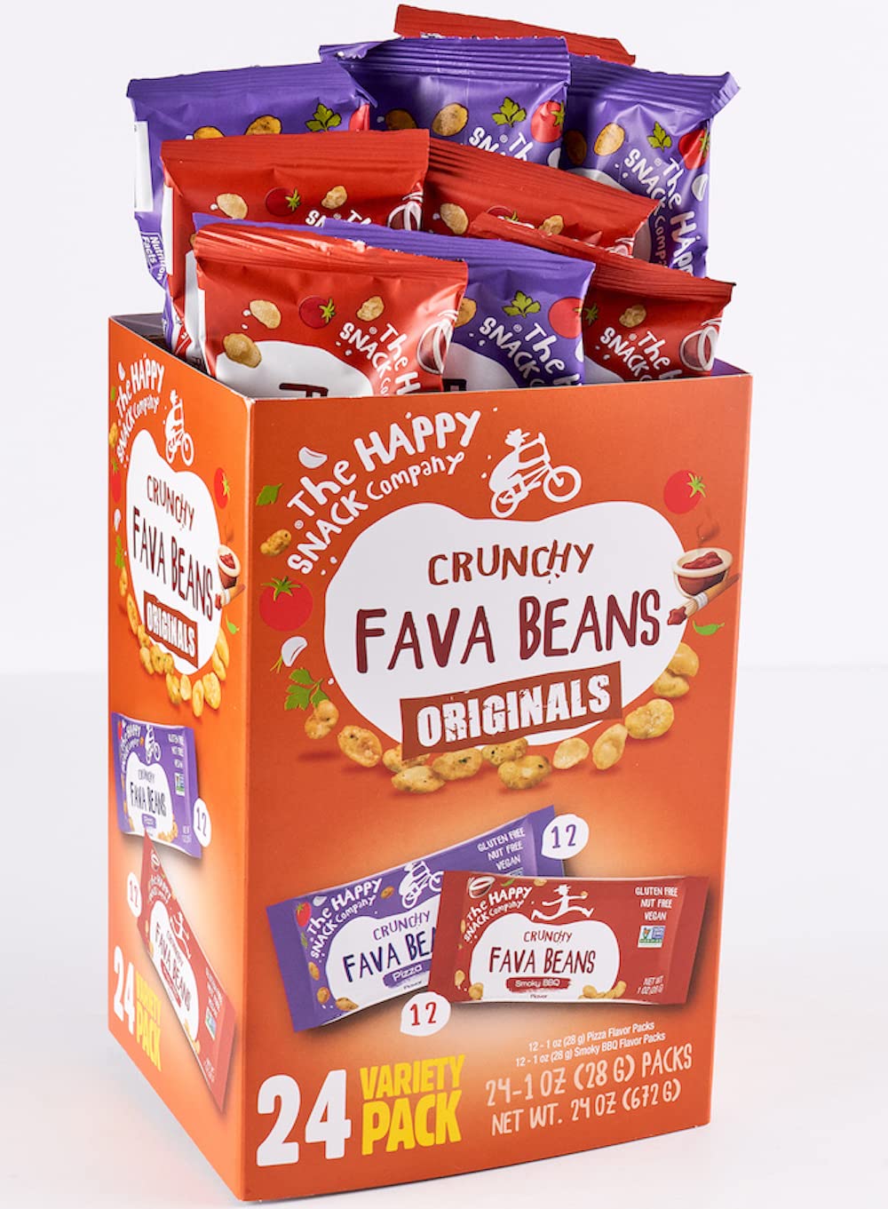 The Happy Snack Company family enjoys fava beans variety pack