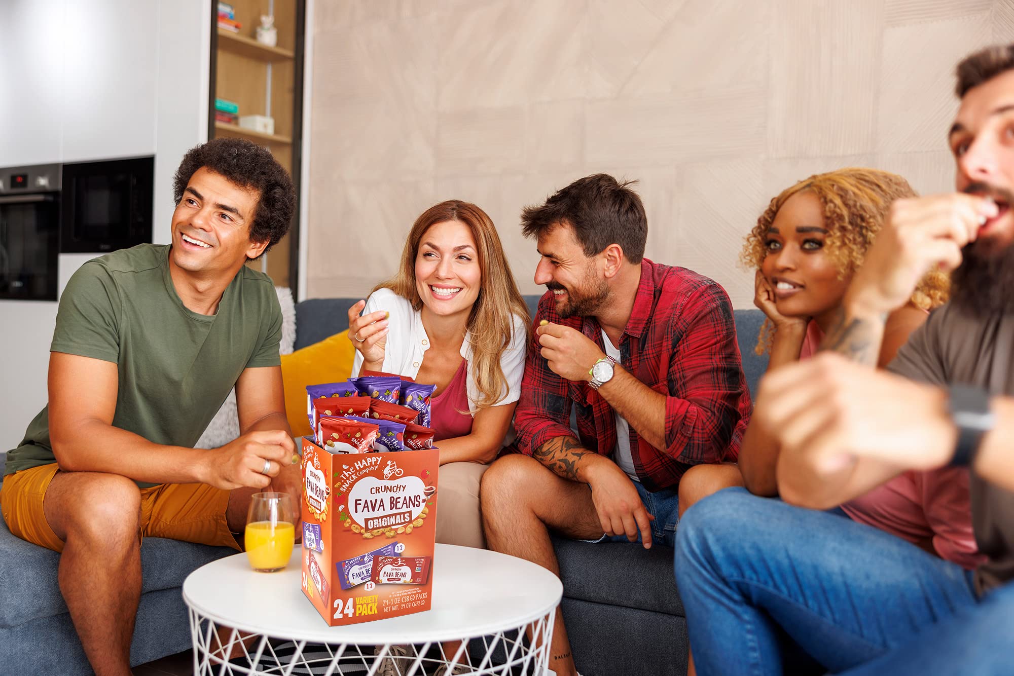 The Happy Snack Company fava beans ingredients — gluten-free, nut-free, dairy-free
