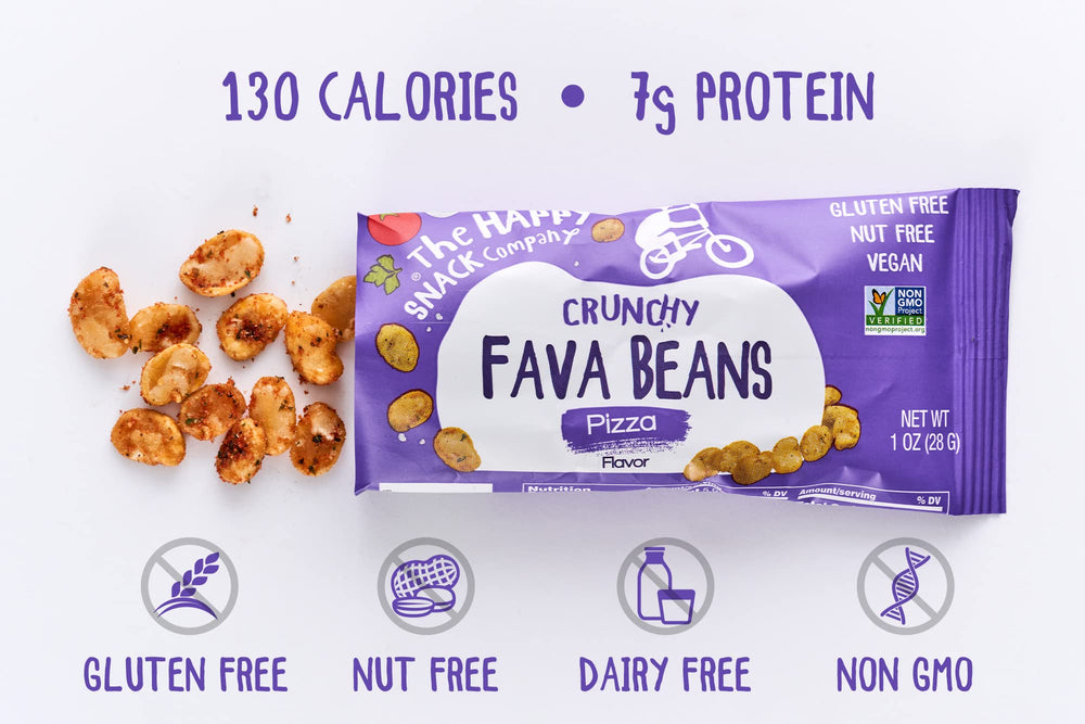 The Happy Snack Company packaging shot showing 24 x 1 oz pouches
