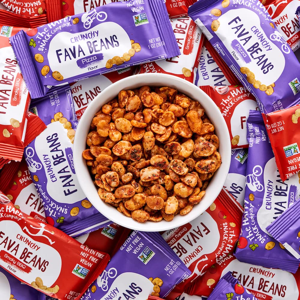 The Happy Snack Company fava beans vegan non-GMO snack — clean plant-based choice