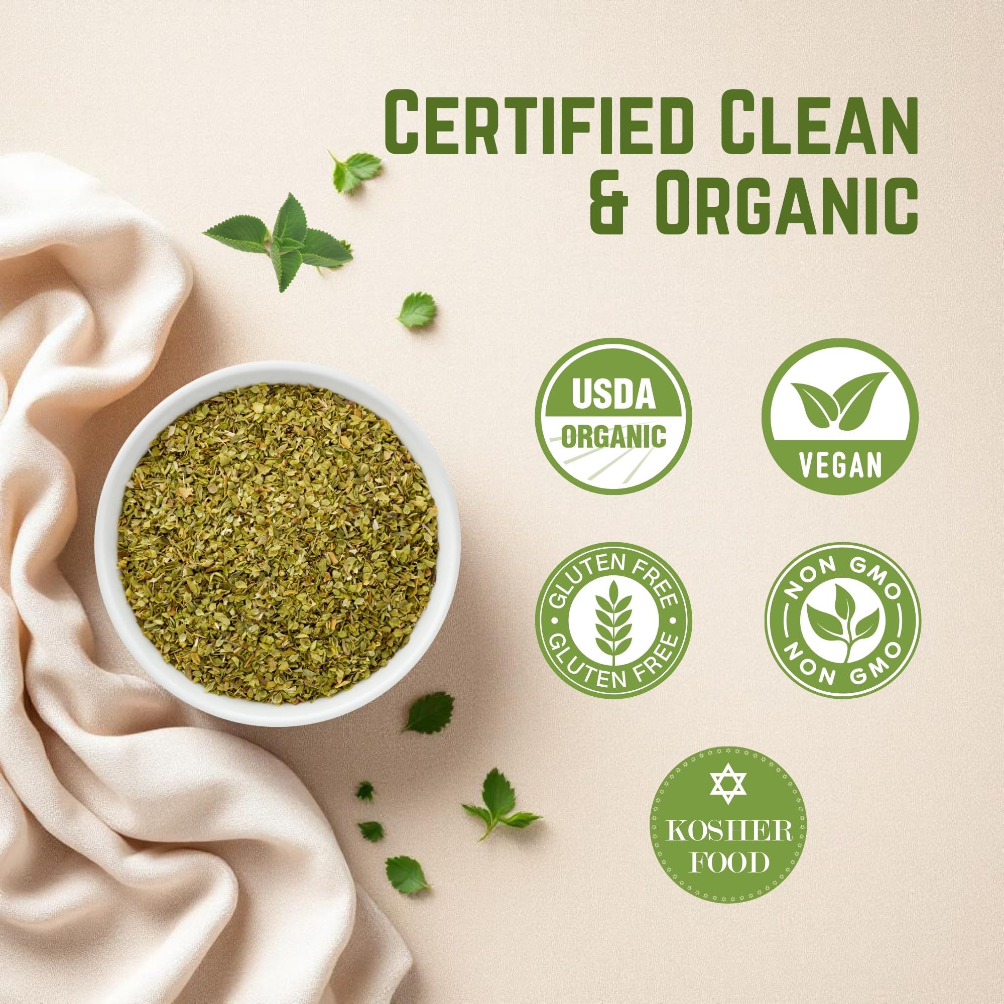 The Holly Tree Organic Oregano bulk pack preserves fresh flavor for weeknight meals.