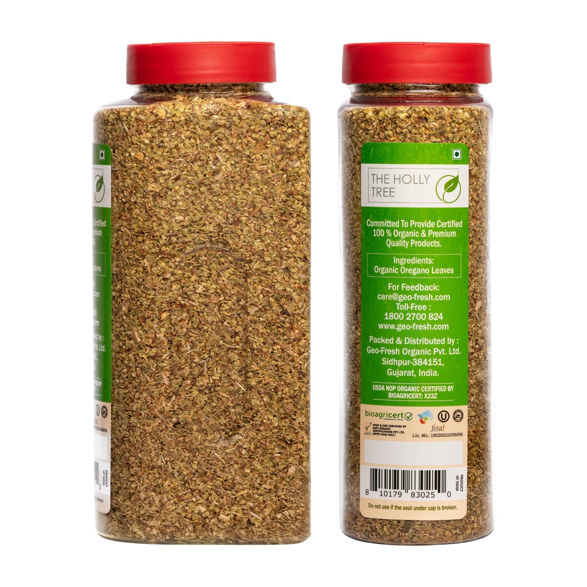 The Holly Tree Organic Oregano bulk jar ready for big batch recipes.