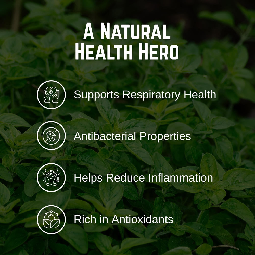 The Holly Tree Organic Oregano for dressings and marinades, versatile herb.