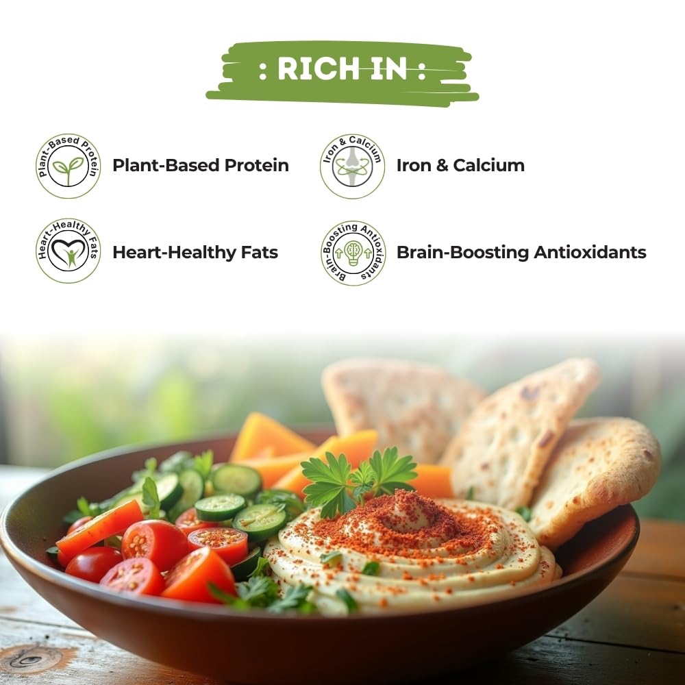 Creamy tahini dip sample showcased for quick snacking with fresh veggies.