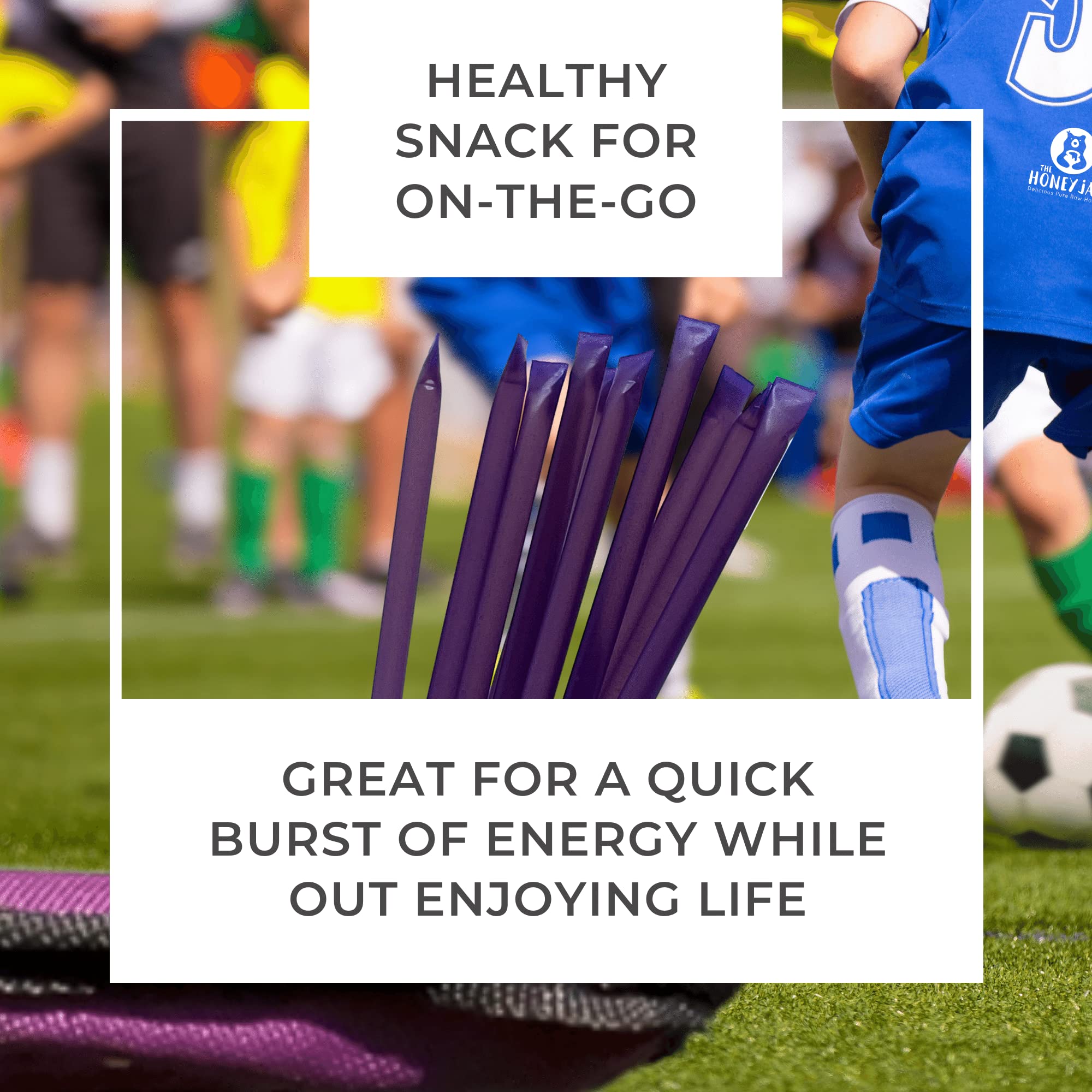 The Honey Jar blackberry honey sticks on-the-go snack for quick pleasure.