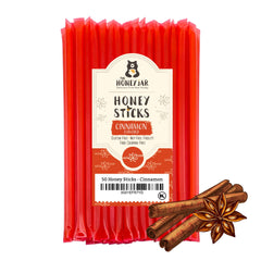 The Honey Jar Cinnamon Honey Stick tea-stir with premium local honey for tea