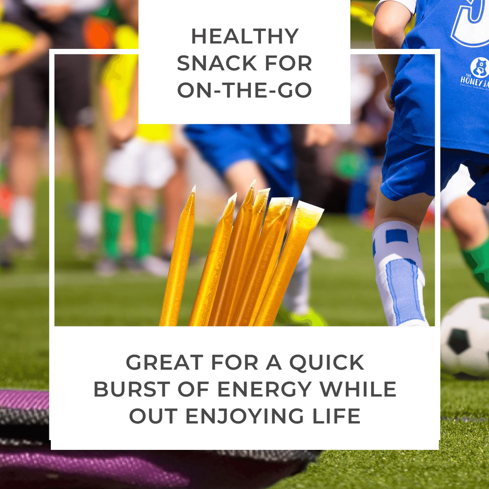 The Honey Jar plain honey sticks on-the-go snacking and drizzle-ready flavor.
