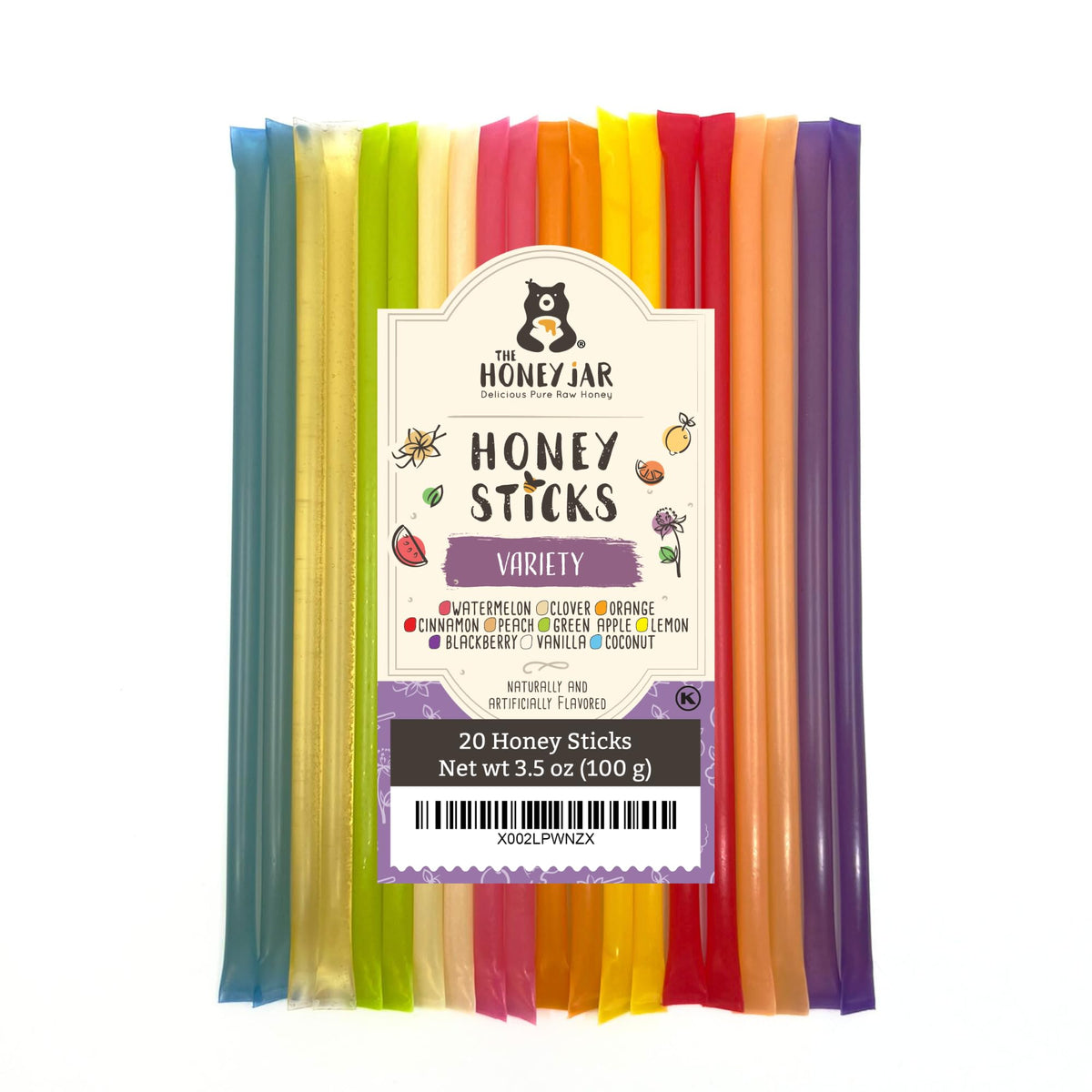 The Honey Jar packaging highlights premium local Utah honey sticks for everyday sweetness